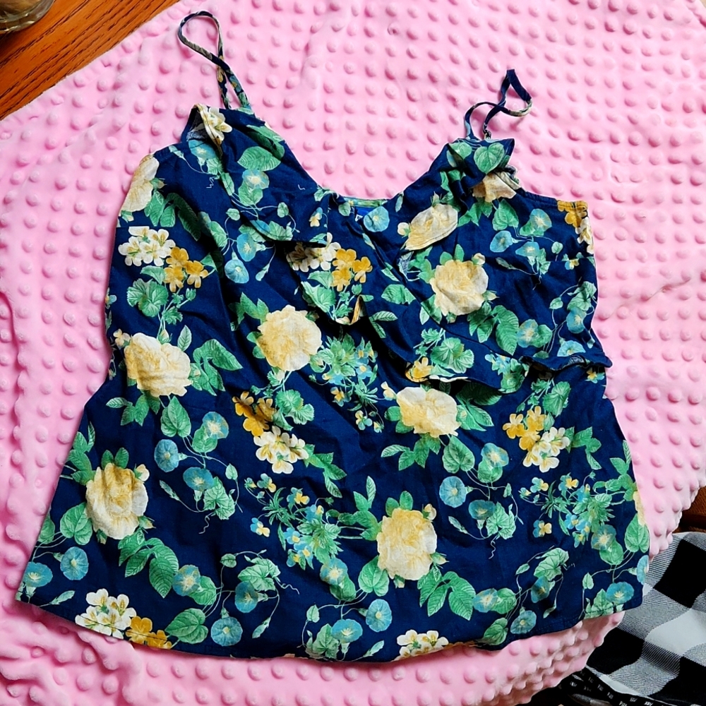 Old Navy floral print tank top